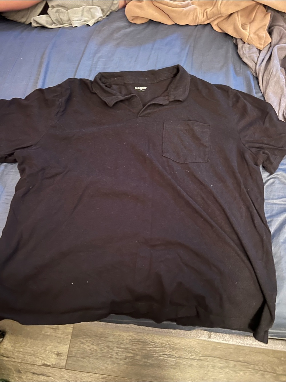 Old Navy Black Polo Shirt with Chest Pocket